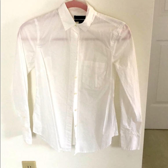 J. Crew Tops - J Crew “Perfect” White Button Up